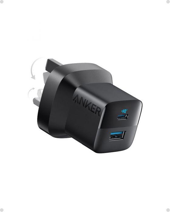 Anker 336 (67W) Chargeur Fast Adaptateur 3 ports USB-A et USB-C Zwart