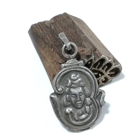 Shiva pendant in silver