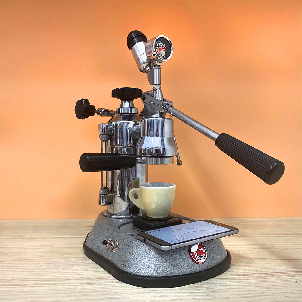 Hybrid Smart Espresso Profiler, with analogue gauge and electronic module for La Pavoni