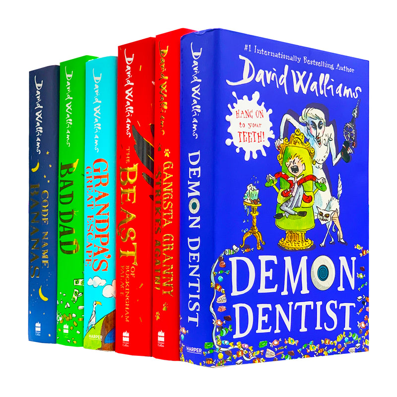 David Walliams Books Collection 6 Hardcover Set Series 3 