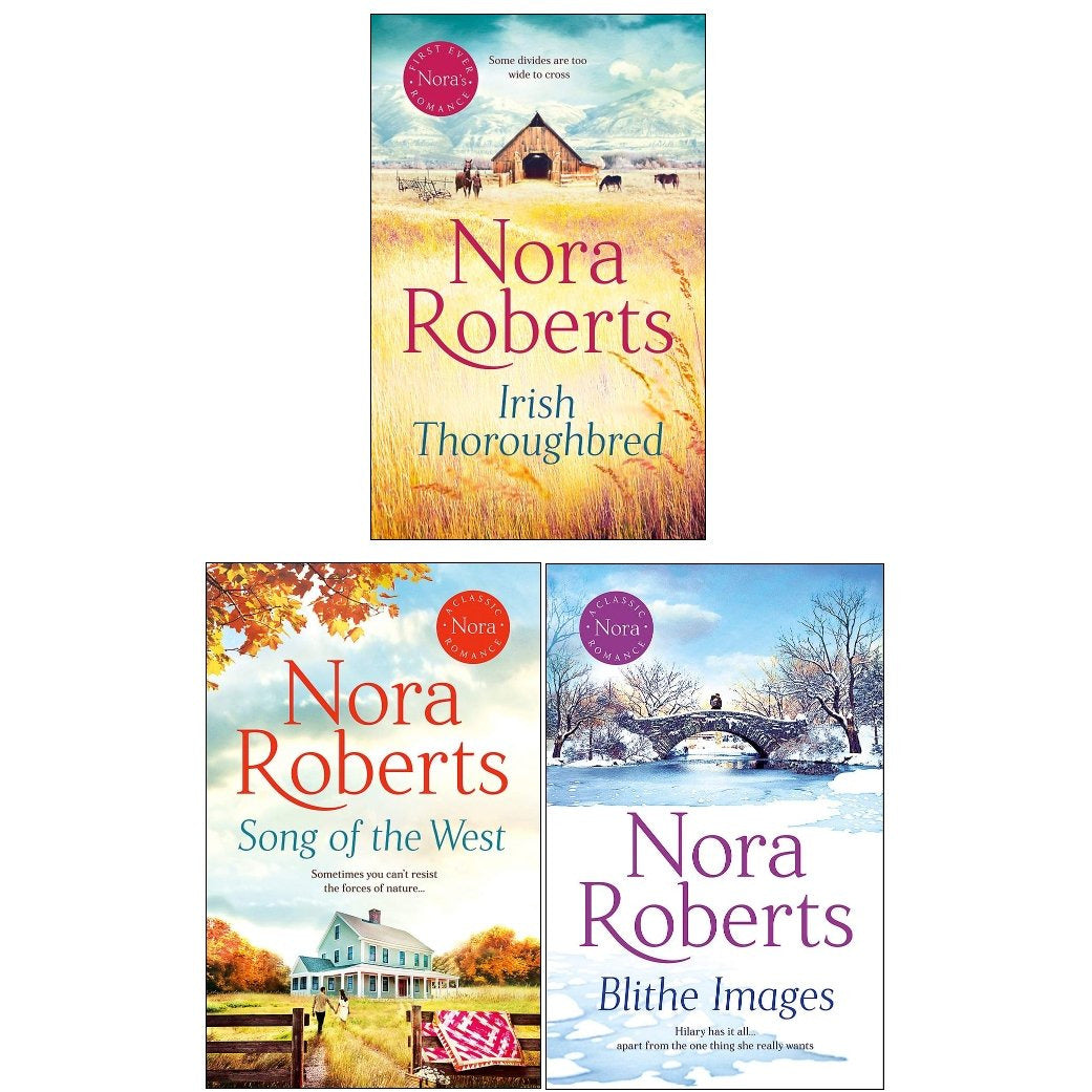 Nora Roberts Collection 3 Books Set Blithe Images Irish Thoroughbred