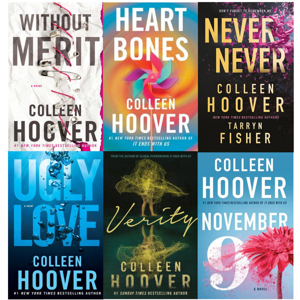 Colleen Hoover Collection 5 Books Set (Heart Bone, Without Merit, Veri