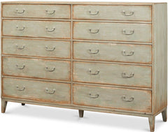 Willow Sage 8-Drawer Farmhouse Chest