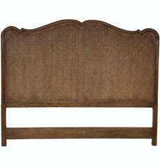 French Country Curvy Cane Headboard