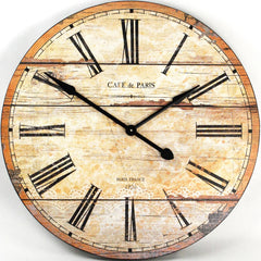 Café de Paris Wooden Wall Clock