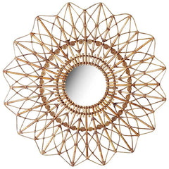 Lydia Bohemian Rattan Mirror