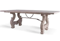 French Farmhouse Lyre Dining Table