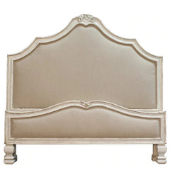 French Shabby Chic Upholstered Bed