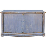 Oceanblue bow front sideboard