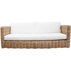 Outdoor Large Web Rattan Sofa