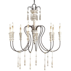 Shabby Chic and Iron Chandelier