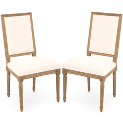 White Square Back Side Chairs