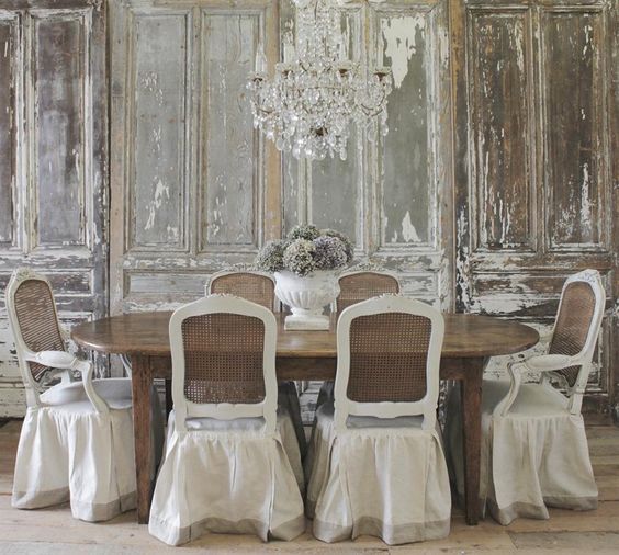 Antique French Farm Table from Full Bloom Cottage: 