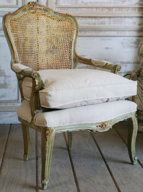 shabby-french-green-and-gold-chair