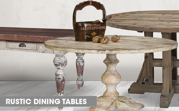 rustic farm style dining talbes