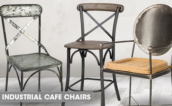 industrial farmhouse cafe chairs