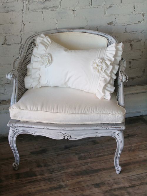 white-old-chair