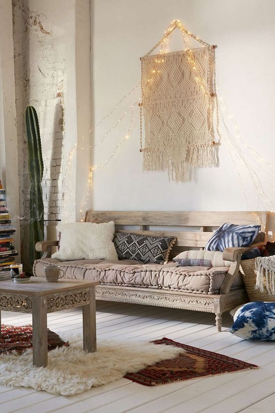 boho chic living room