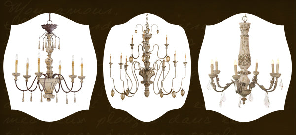 vintage french style chandelliers