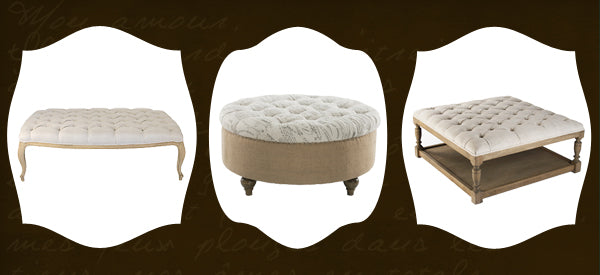 tufted ottomans