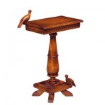  Carved Wood Bird Table