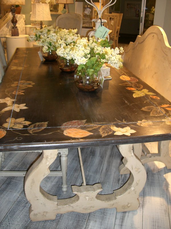 painted dining table