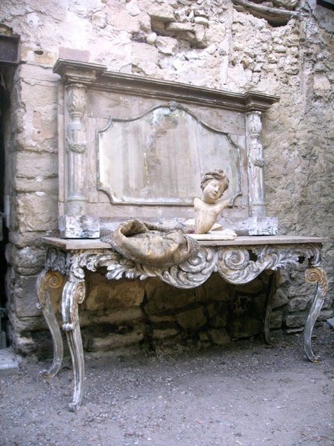 Vintage French console table