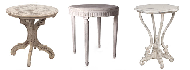 shabby chic accent tables