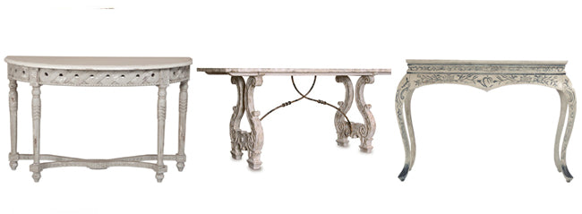 shabby chic console tables