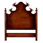 wood carved headboard