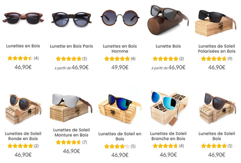 Collection de Lunettes en Bois pour Femme