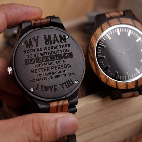 Montres en Bois Personnalisables