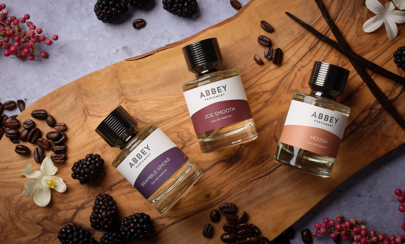 Abbey Perfumery winter perfume collection