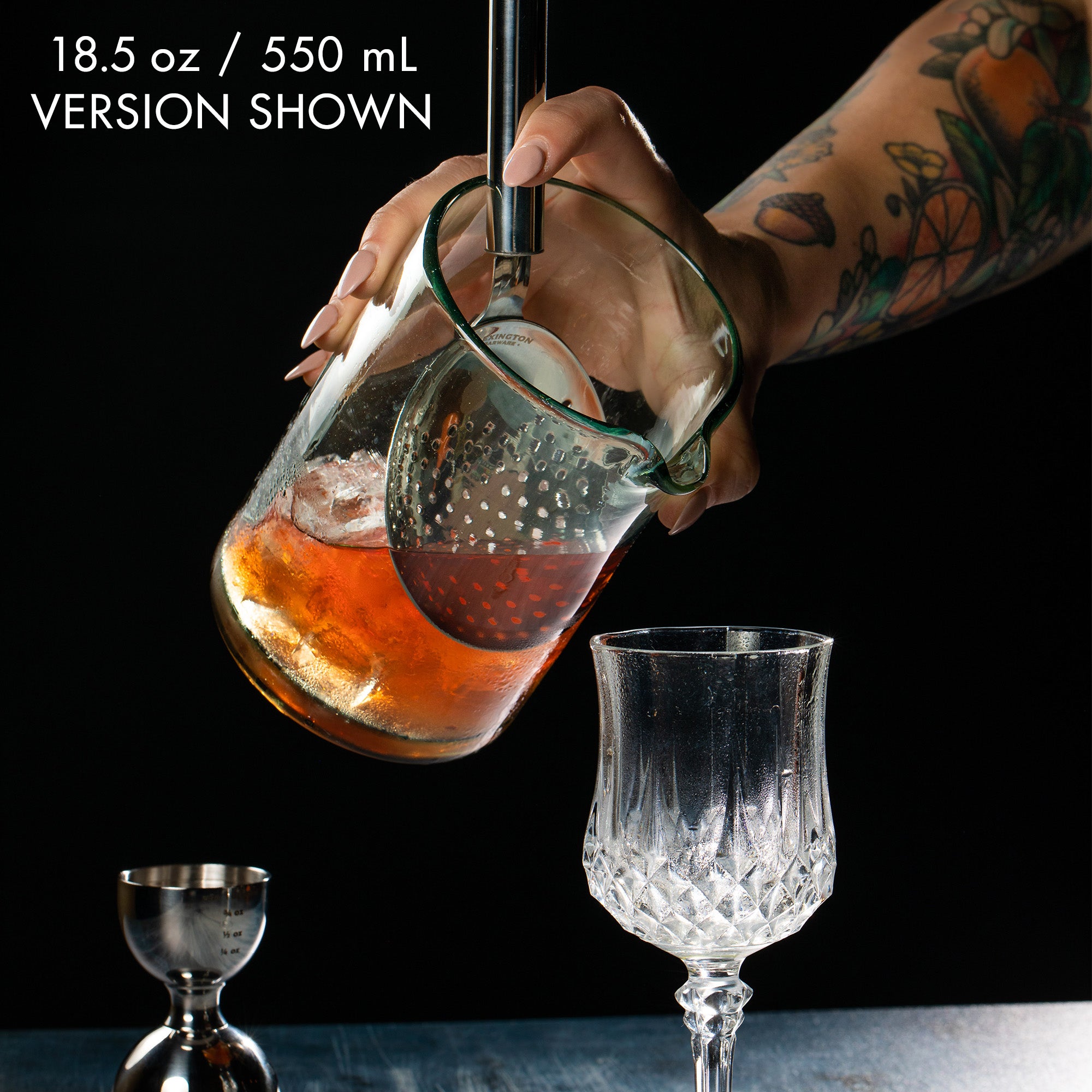 Handblown Recycled Cocktail Mixing Glass - 750mL 26oz – Piña Barware