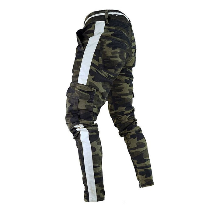 side stripe camo pants