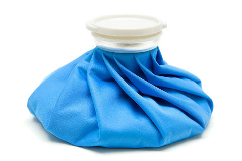 blue ice bag