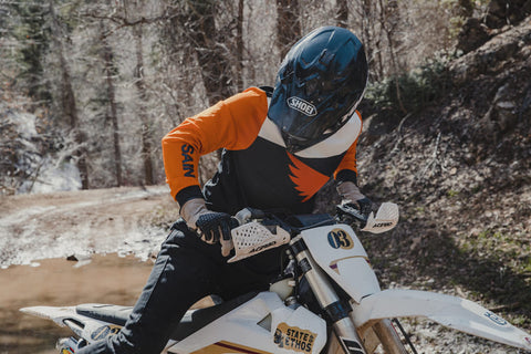rider in woods