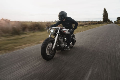 rider on highway