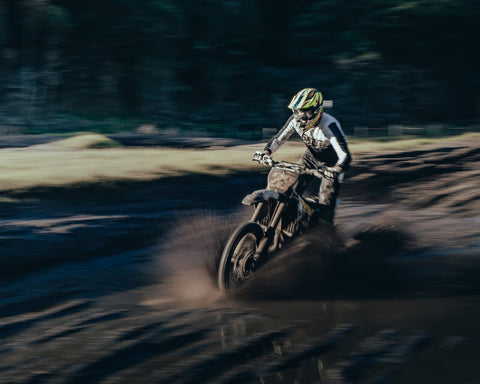 riding through mud