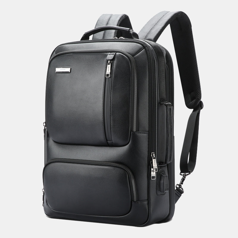 The Emerald Collection Business Laptop Leather Backpack