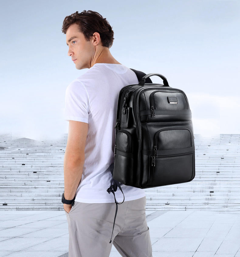 The Narcissus Luxurious Business Laptop Leather Backpack