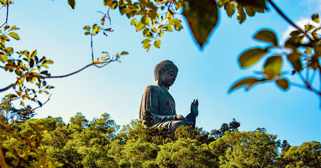 Bouddha-de-Tian-Tan-dans-forêt