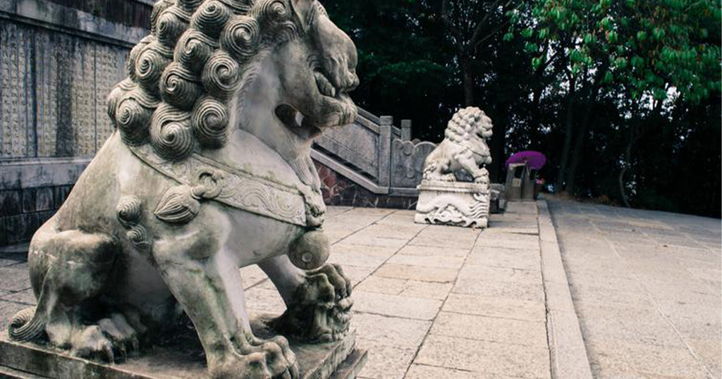 Entré-temple-lion-chinois