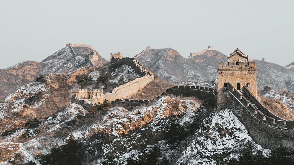 Grande Muraille de Chine sous la neige