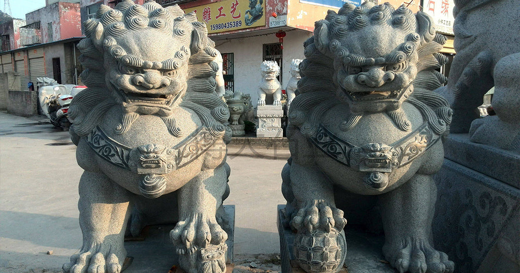 Lions-chinois-entré-temple