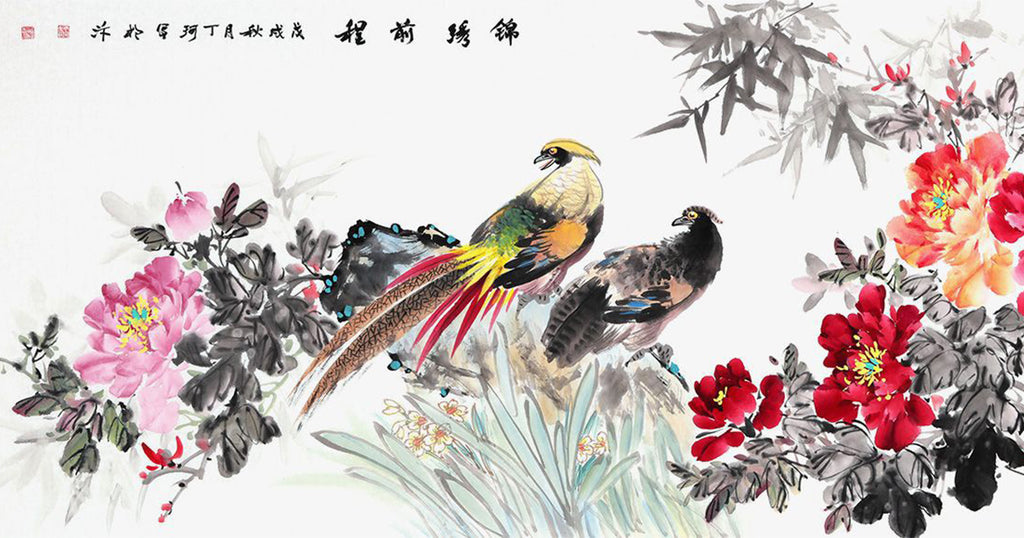 Peinture-chinoise-oiseau