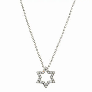 Open Pave Diamond Jewish Star - CBL Fine Art