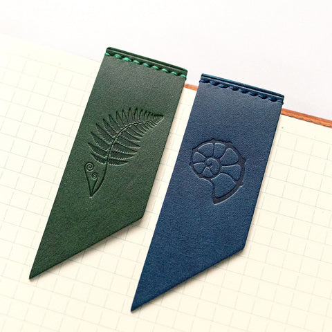 ferns and nautilus bookmarks