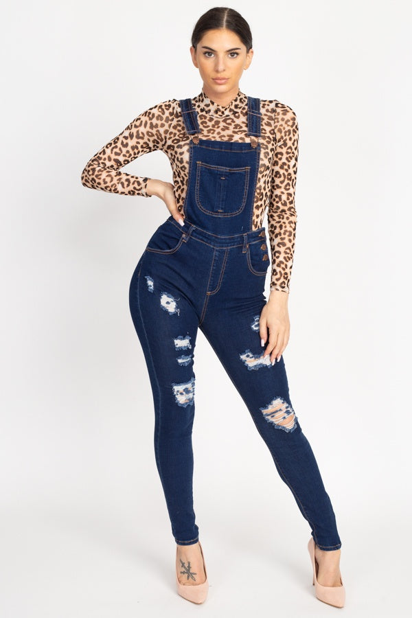 skinny overalls