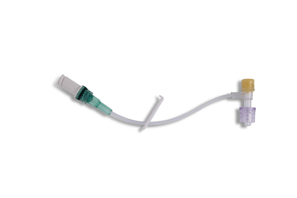 Single Lumen, Luer-Lock T-piece Connector with Microbore Extension Set,  10cm - SecureConnect® - Spirit Medical